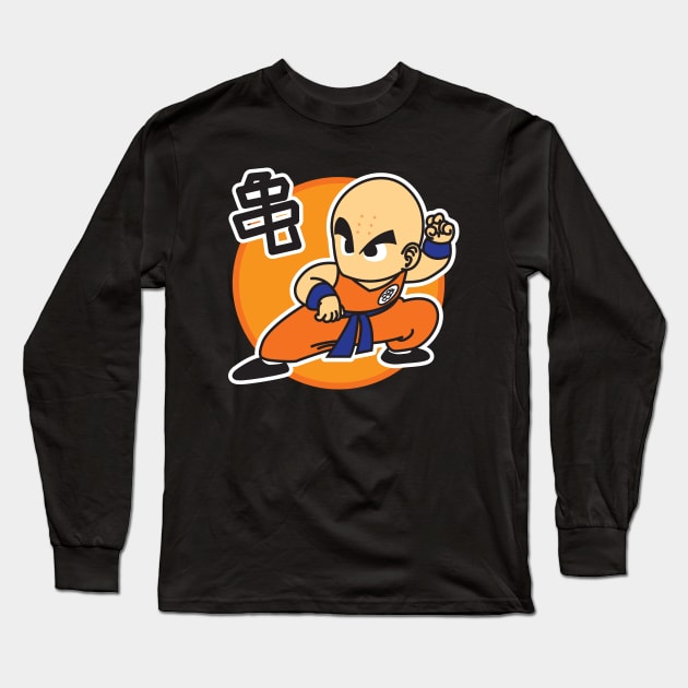 Krillin Dragon Ball T-shirt Long Sleeve T-Shirt by amratee